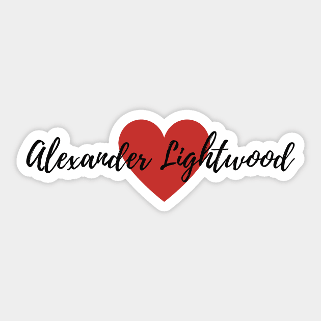 Love Alexander Lightwood Sticker by BeCreativeArts